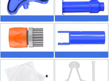 Dulkių siurblio rinkinys baseinų dugnui