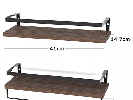 Dviejų dalių medinė lentynėlė