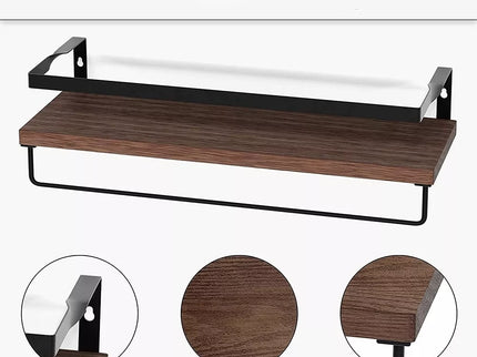 Dviejų dalių medinė lentynėlė