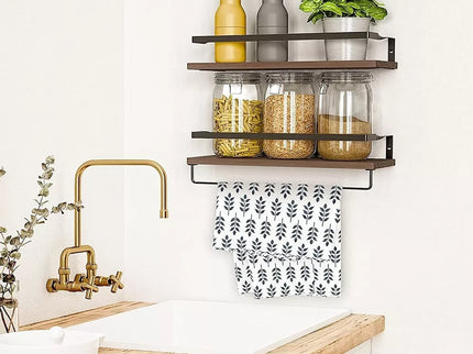 Dviejų dalių medinė lentynėlė