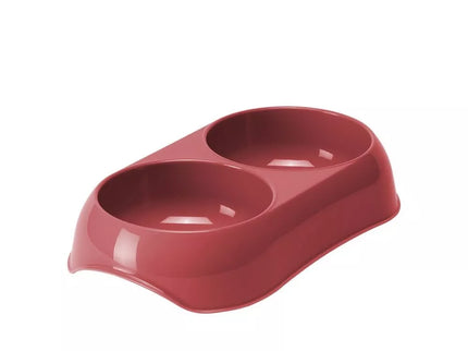 Dvigubas dubenėlis Gusto, 2x200 ml, koralo spalvos