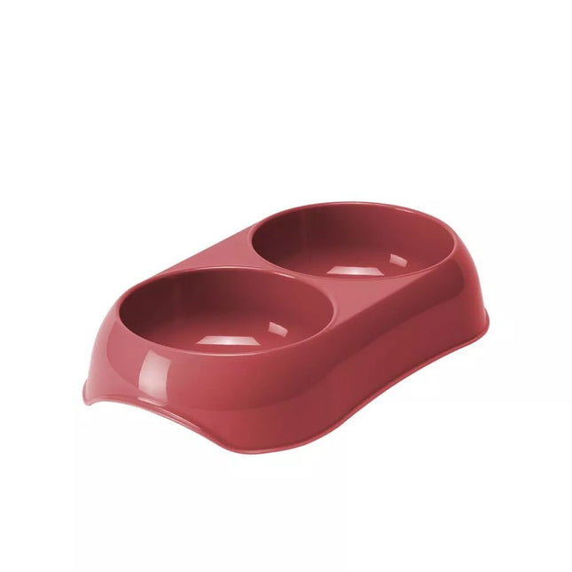 Dvigubas dubenėlis Gusto, 2x200 ml, koralo spalvos