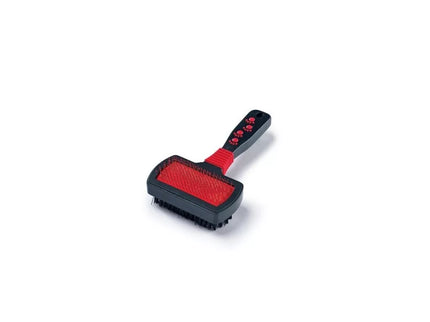 Double-sided brush for combing animal fur