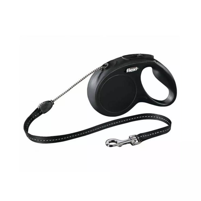 Retractable leash Flexi New Classic M black, 8 m