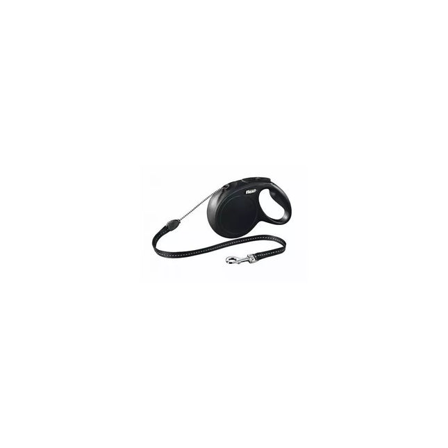 Retractable leash Flexi New Classic M black, 8 m