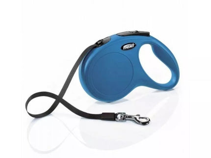 Flexi New Classic M automatinis pavadys mėlynas, 5 m, juostelė