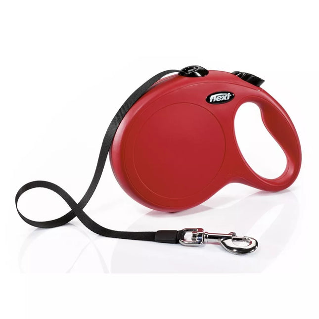 Flexi New Classic M Red Retractable Leash, 5m Tape