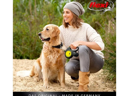 Flexi New Neon M Automatic Leash, 5 m, Cord