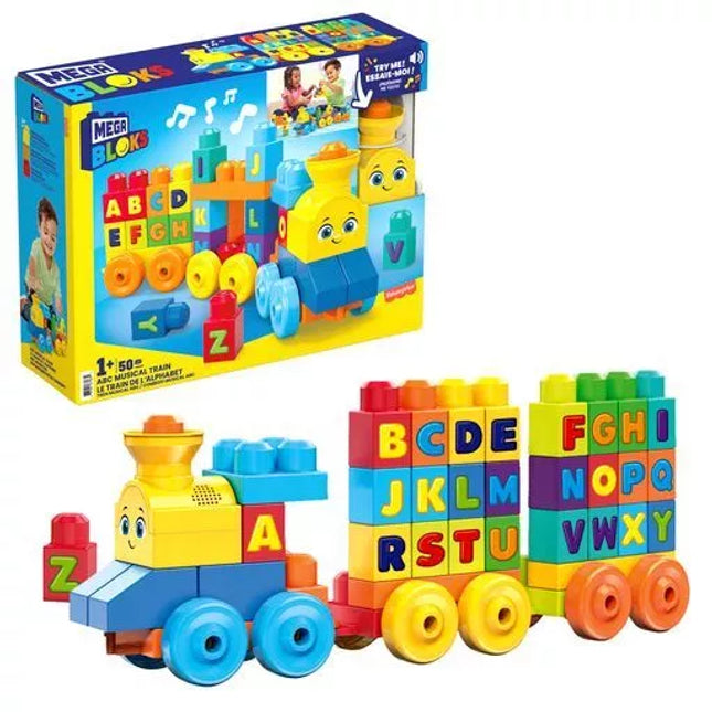 MEGA BLOKS Musical Alphabet Train (50 pcs.) (FWK22)