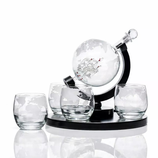 Gaublio formos grafinas su 4 stiklinėmis