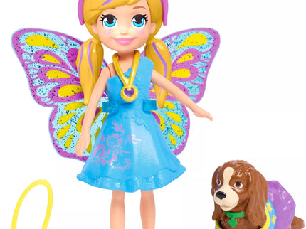 Polly Pocket Doll with Outfits and Accessories