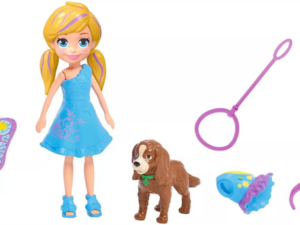 Polly Pocket Doll with Outfits and Accessories