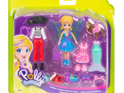 Polly Pocket Doll with Outfits and Accessories