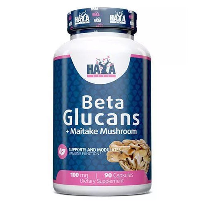 Haya Labs Beta Glucans + Maitake Mushroom 90 Capsules (Mushroom Extracts)