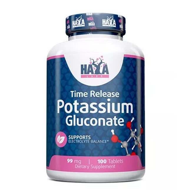 Haya Labs Potassium Gluconate 100 Tablets