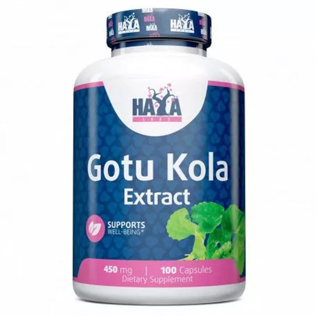 Haya Labs Gotu Kola (Centella Asiatica Extract) 100 Caps.