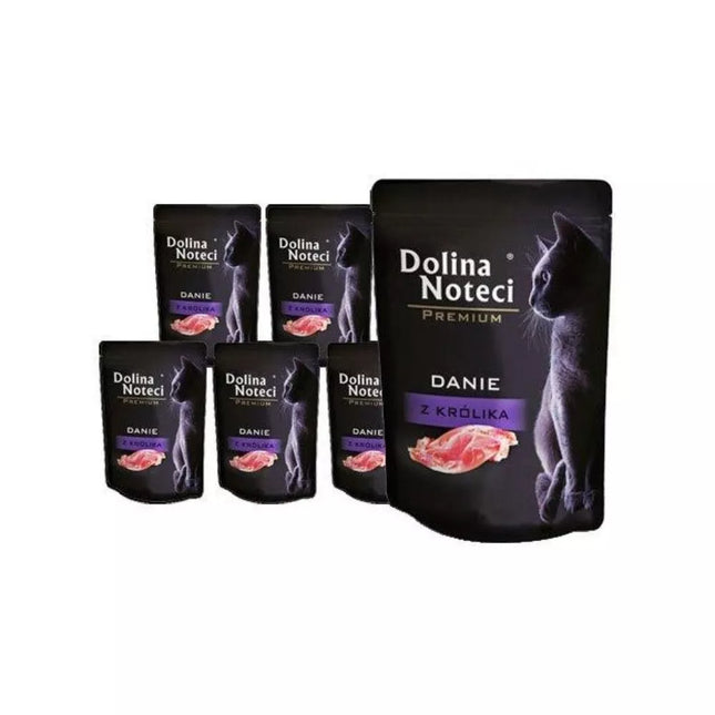 Dolina Noteci Rabbit Meat Stew for Cats, 10x85 g