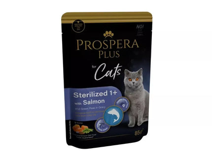 Prospera Goulash for Sterilized Cats with Salmon and Green Peas, 85g