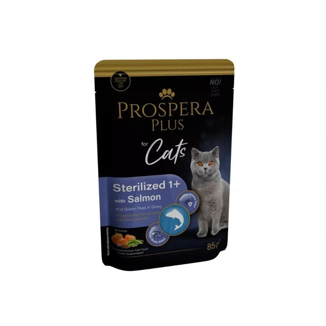 Prospera Goulash for Sterilized Cats with Salmon and Green Peas, 85g