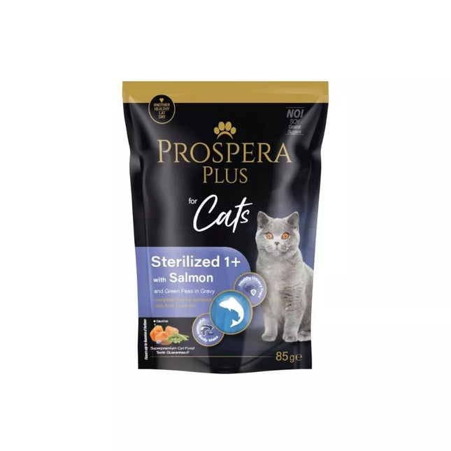 Prospera Goulash for Sterilized Cats with Salmon and Green Peas, 85g