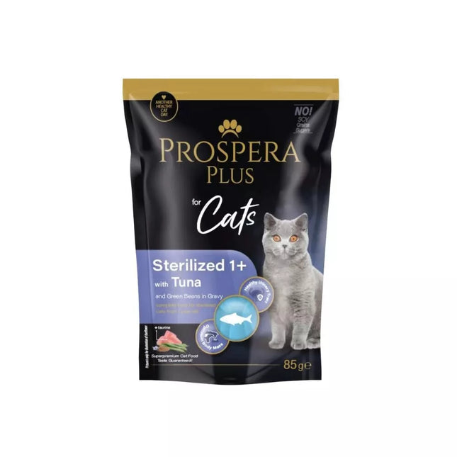 Prospera Goulash for Sterilized Cats with Tuna and Green Beans, 85 g