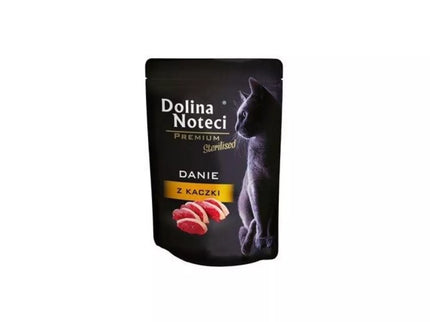 Guliašas sterilizuotoms katėms su antiena Dolina Noteci Dish, 85 g