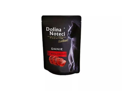 Guliašas sterilizuotoms katėms su jautiena Dolina Noteci Dish, 85 g