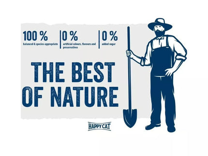 Happy Cat Duo Wet Food for Cats with Poultry and Lamb, 100g