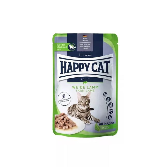 Happy Cat WeideLamm Goulash for Cats with Lamb, 85 g