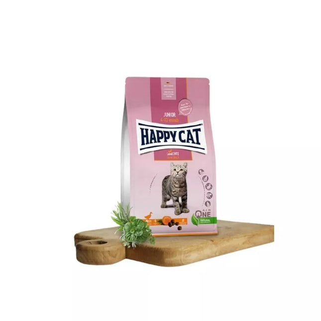 Happy Cat Complete Food for Young Kittens with Duck Junior LandEnte, 300 g