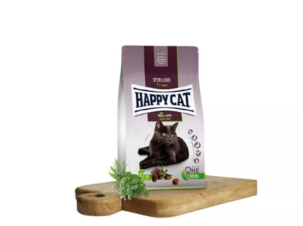 Happy Cat Complete Food for Sterilised Cats with Lamb Sterilised WeideLamm, 300 g