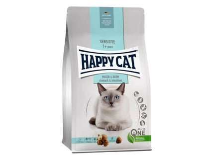 Happy Cat Complete Food for Adult Cats with Sensitive Digestion Sensitive Magen&Darm, 300 g