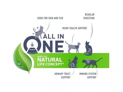 Happy Cat Complete Food for Adult Cats with Sensitive Digestion Sensitive Magen&Darm, 300 g