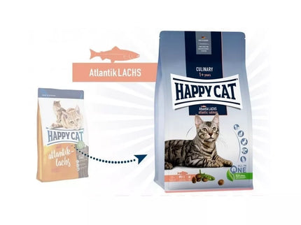 Happy Cat Culinary AtlantikLachs Complete Food for Adult Cats with Salmon, 300 g