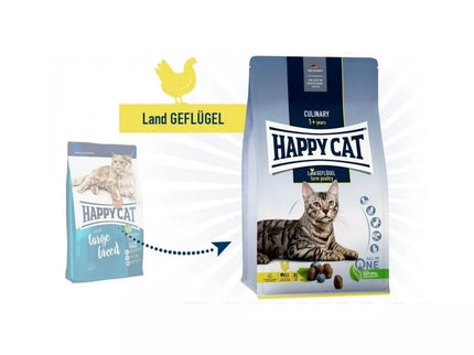 Happy Cat Complete Food for Adult Cats with Poultry Culinary LandGeflugel, 300 g