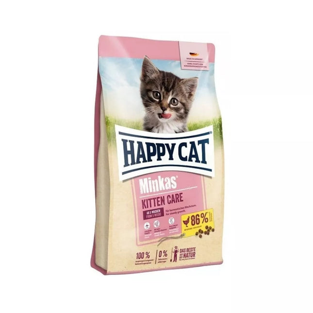 Happy Cat Minkas Kitten Care Poultry Complete Food for Young Kittens 10 kg