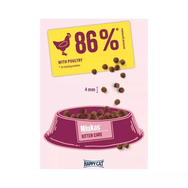 Happy Cat Minkas Kitten Care Poultry Complete Food for Young Kittens 10 kg