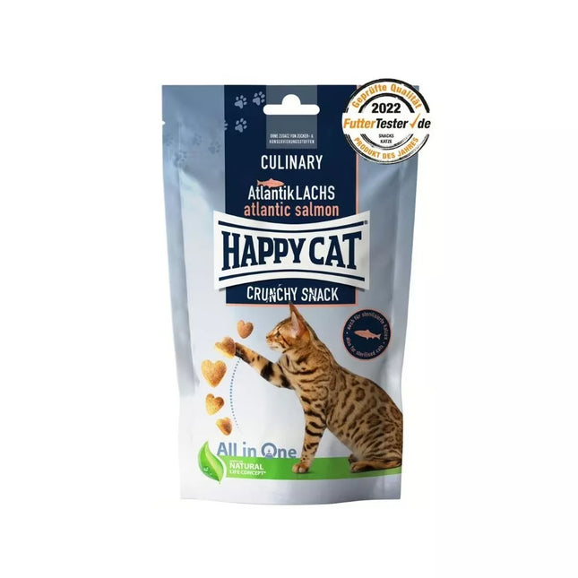 Happy Cat Crunchy Snack Atlantic Salmon for Cats, 70 g