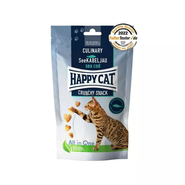 Happy Cat Crunchy Snack Cod Treats, 70 g