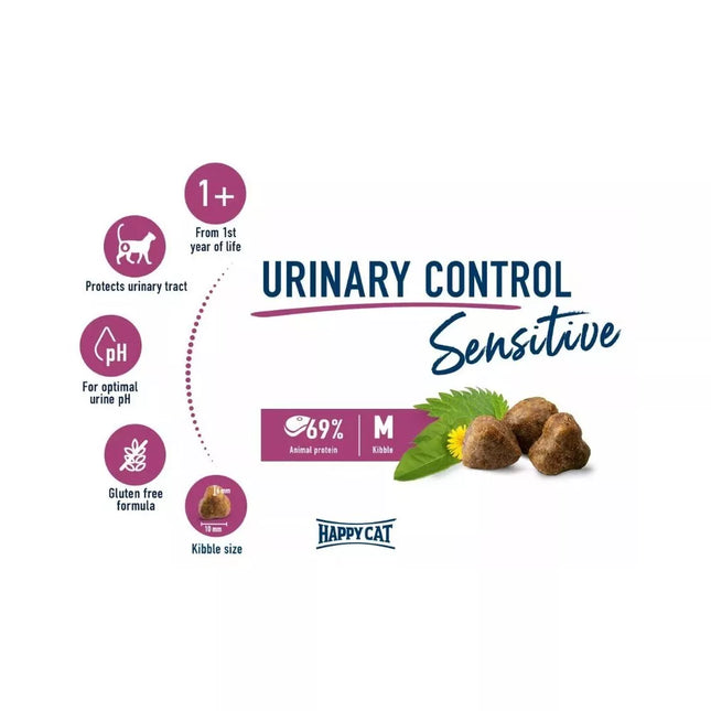 Happy Cat Complete Food for Sterilized Cats Sensitive Urinary Control, 300 g