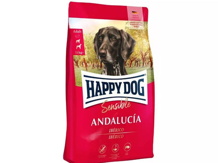 Happy Dog Andalucia Complete Food for Adult Dogs with Iberian Pork and Rice, 1 kg