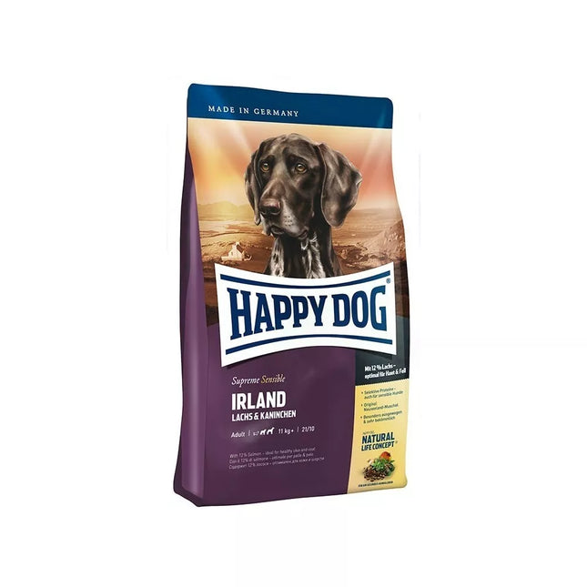 Happy Dog food for adult dogs with rabbit and salmon Ireland 1 kg