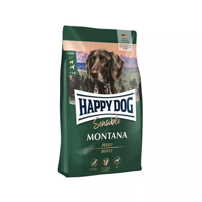 Happy Dog Montana visavertis pašaras suaugusiems šunims su arkliena, 1 kg