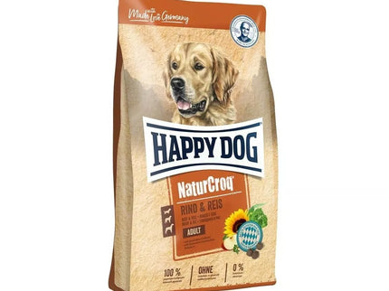 Happy Dog NaturCroq Rind&Reis visavertis pašaras suaugusiems šunims su jautiena ir ryžiais, 1 kg