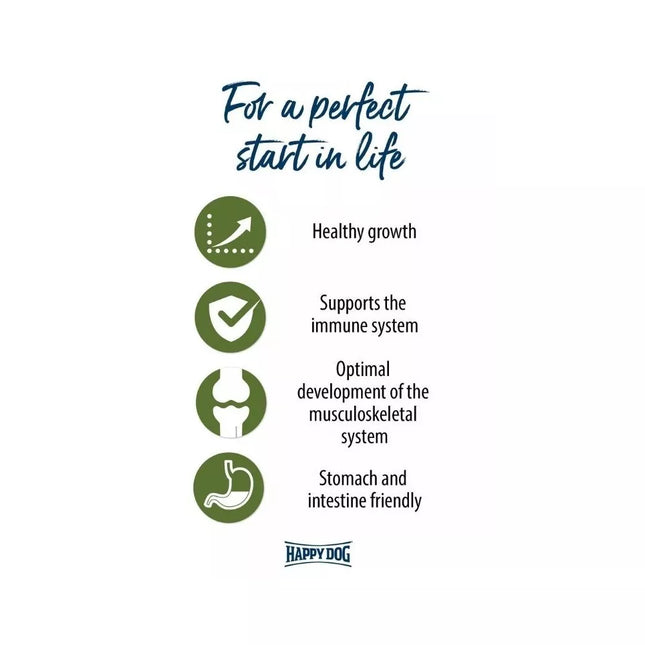 Happy Dog Sensible Junior Lamb&Rice Complete Food for Young Dogs, 1 kg