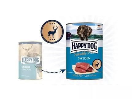 Happy Dog Sensible Pure Sweden konservai šunims su žvėriena, 200 g