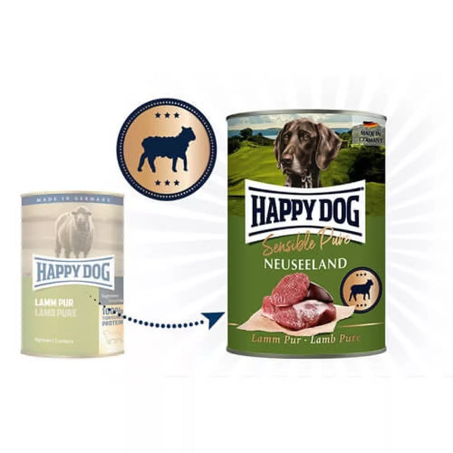 Happy Dog Sensitive Pure New Zealand Lamb Canned Dog Food, 800 g