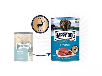 Happy Dog Sensitive Pure Sweden konservai šunims su žvėriena, 800 g