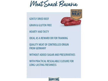 Happy Dog Meat Snack Allgäu with Beef Dog Treats, 75 g