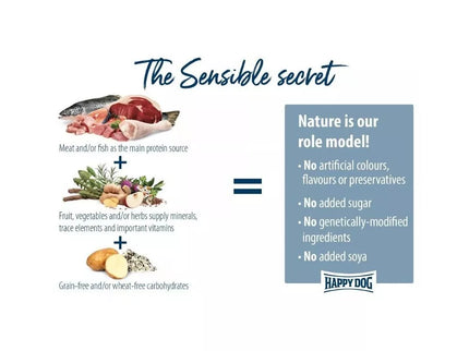 Complete Food for Small Breed Adult Dogs with Chicken and Turmeric, 300 g - Happy Dog XS Mini Bali